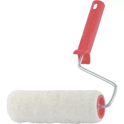 Валик "Натуральный мех" в сборе 150 мм D – 48 мм D ручки – 6 мм крепление шплинтом Сибртех 80162