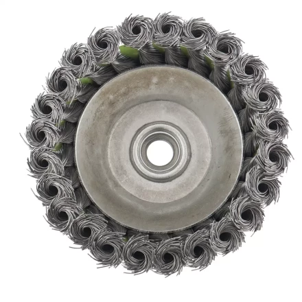 Щетка для УШМ 125 мм М14 &quot;чашка&quot; крученая металлическая проволока СИБРТЕХ 746277 купить в Магнитогорске