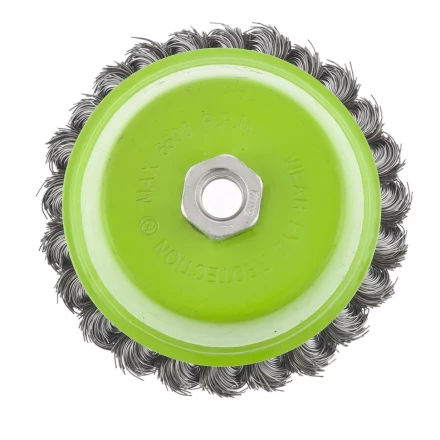 Щетка для УШМ 125 мм М14 &quot;чашка&quot; крученая металлическая проволока СИБРТЕХ 746277 купить в Магнитогорске