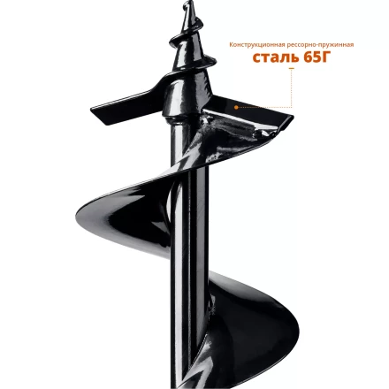 Шнек для мотобуров ЗУБР d 150 мм, грунт, (7051-15) купить в Магнитогорске
