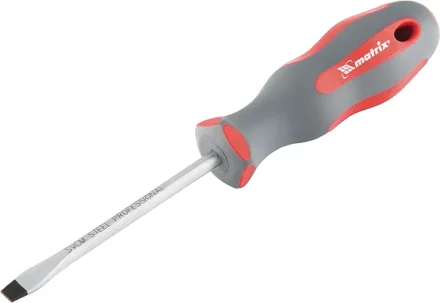 Отвертка Profi SL6,5 х 200 мм SVСM двухкомп. рукоятка MATRIX 11974 купить в Магнитогорске