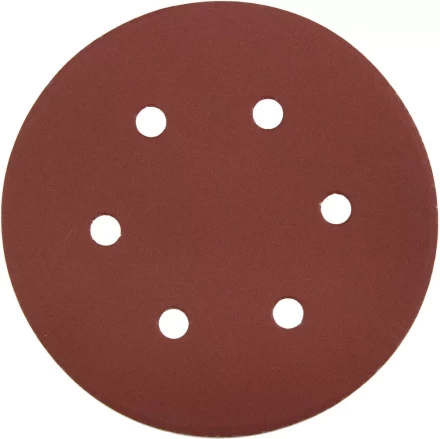 Круг шлифовальный ЗУБР &quot;МАСТЕР&quot; универсальный, из абразивной бумаги на велкро основе, 6 отверстий, Р320, 150мм, 5шт 35566-150-320 купить в Магнитогорске