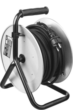 Удлинитель ЗУБР &quot;ПРОФИ&quot; на металл катушке, КГ 3х1,5кв мм, морозостойкий, 4 гнезда, IP44, макс мощность 3500Вт, 30м 55085-30 купить в Магнитогорске