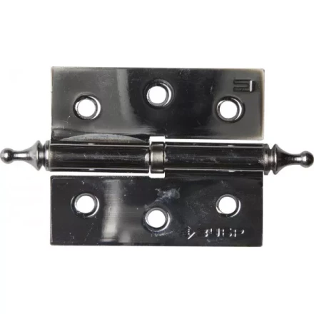 Петля дверная разъемная ЗУБР &quot;ЭКСПЕРТ&quot;, 1 подшипник, цвет хром (CP), правая, с крепежом, 75х63х2,5мм, 2 шт 37605-075-2R купить в Магнитогорске