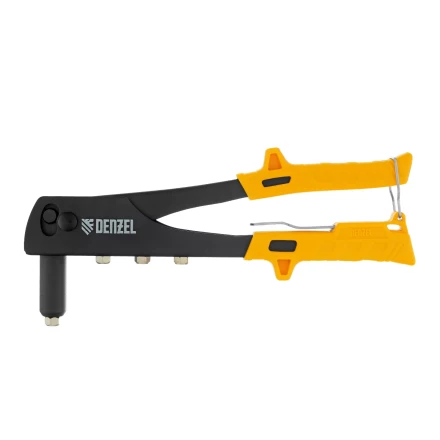 Заклепочник ручной Denzel, 255 мм, заклепки 2,4-3,2-4,0-4,8 мм, 40440 купить в Магнитогорске