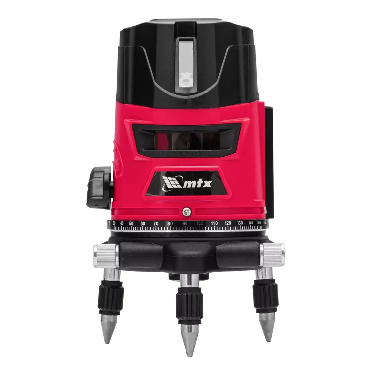 Лазерный уровень MTX CRL-30R, 30 м, красный луч, батарейки, резьба 5/8" 35034 купить в Магнитогорске