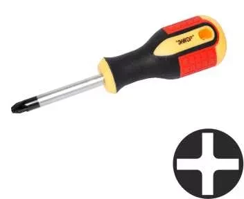 Отвертка крестовая РH№0х 75мм,трехкомп.рук 1/12/120 19670 купить в Магнитогорске