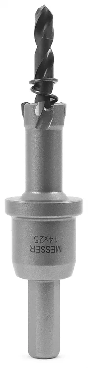 ТСТ коронка MESSER 14X25 с центрирующим сверлом и толкающей пружиной20-25-014 купить в Магнитогорске