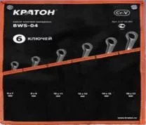 Набор ключей накидных  BWS-06 6 предметов  Кратон 2 27 02 006 купить в Магнитогорске