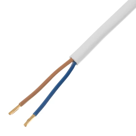 Шнур сетевой Denzel Energy Series, ПВС, 3 м, 2 x 1 мм, с неразборной вилкой, белый, 3 м, 37664 купить в Магнитогорске