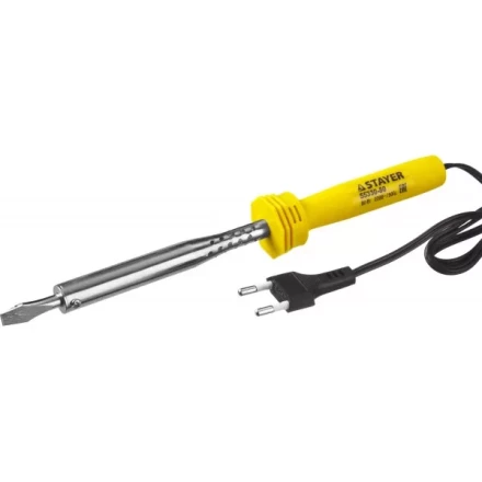 Паяльник STAYER &quot;STANDARD&quot; с пластмассовой рукояткой и долговечным жалом, 80 Вт, клин 55330-80 купить в Магнитогорске