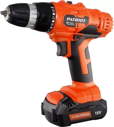 Дрель-шуруповерт аккумуляторная PATRIOT BR 180Li в кейсе купить в Магнитогорске
