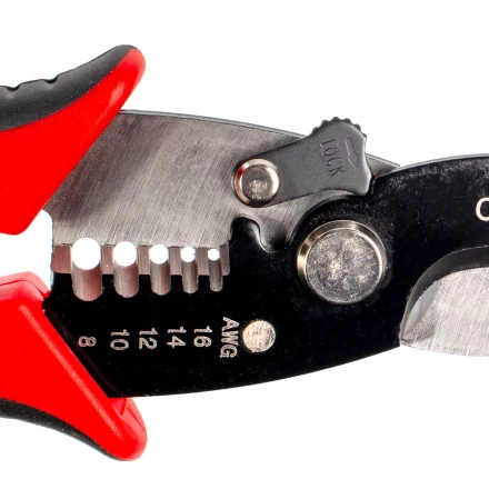 Ножницы для резки проводов КВТ MC-07 до 15 мм с функцией зачистки изоляции (86619) купить в Магнитогорске