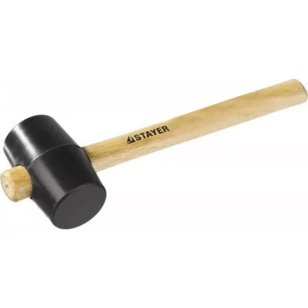 Киянка STAYER резиновая черная с деревянной ручкой, 225г 20505-40 купить в Магнитогорске