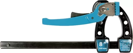 Струбцина реечная быстрозажимная,металлический корпус,рычажный храповый механизм, 8&quot;/200 мм GROSS 20719 купить в Магнитогорске