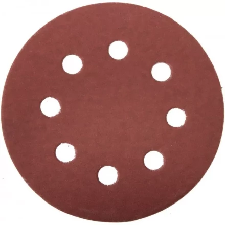 Круг шлифовальный ЗУБР &quot;МАСТЕР&quot; универсальный, из абразивной бумаги на велкро основе, 8 отверстий, Р600, 125мм, 5шт 35562-125-600 купить в Магнитогорске