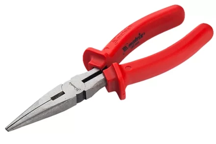 Длинногубцы Econom 200 мм прямые шлифованные пластмассовые рукоятки MATRIX 17194 купить в Магнитогорске