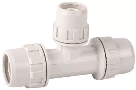 Тройник ЗУБР &quot;ШиреФит&quot; редукционный &quot;штуцер с гайкой - внутренняя резьба - штуцер с гайкой&quot;, 26мм-16мм-26мм 51506-26-16-26 купить в Магнитогорске