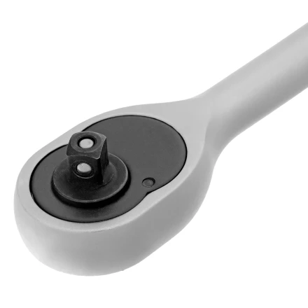 Ключ-трещотка 1/4&quot;, 45 зубьев, с быстрым сбросом, матовый хром Сибртех 14021 купить в Магнитогорске