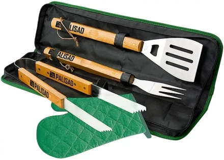 Набор приборов для барбекю 4 предмета в сумке PALISAD Camping 69578 купить в Магнитогорске
