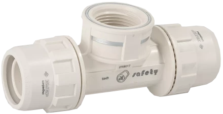 Штуцер с гайкой ЗУБР ШиреФит  - внутренняя резьба - штуцер с гайкой 16 мм - 1/2? - 16 мм переходной тройник 51502-16-1/2-16 купить в Магнитогорске