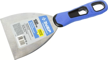 Шпатель ЗУБР &quot;ПРОФЕССИОНАЛ&quot; профилированное нержавеющее полотно, 2к ручка, 100мм 10049-10_z03 купить в Магнитогорске