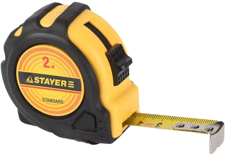 Рулетка STAYER "STANDARD" "TopTape", 2х16мм 34025-02 купить в Магнитогорске