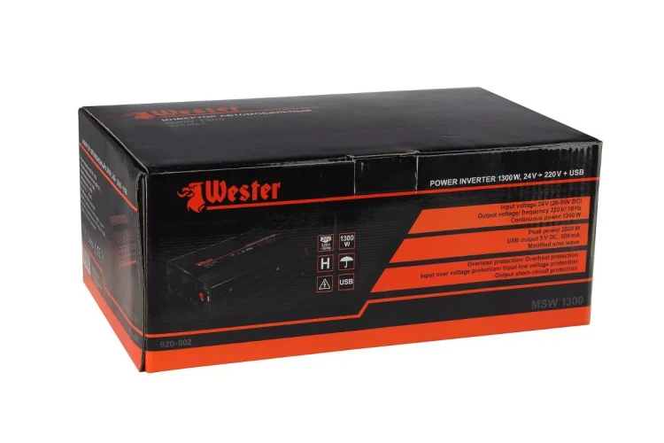 Преобразователь напряжения WESTER MSW1300 купить в Магнитогорске