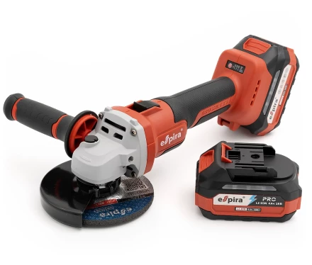 Аккумуляторная угловая шлифмашина ESPIRA CAGI-125-01, 410751 купить в Магнитогорске