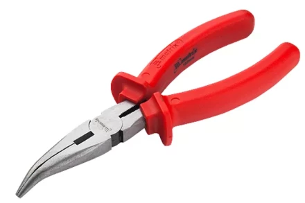 Длинногубцы Econom 160 мм изогнутые шлифованные пластмассовые рукоятки MATRIX 17494 купить в Магнитогорске