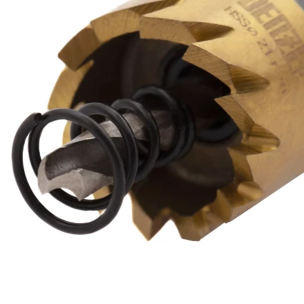 Коронка по металлу HSS, 21 мм, нитридтитановое покрытие Denzel 724102 купить в Магнитогорске