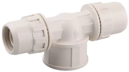 Кран ЗУБР &quot;ШиреФит&quot; запорный в сборе &quot;штуцер с гайкой - кран запорный - штуцер с гайкой&quot;, 26мм 51570-26 купить в Магнитогорске