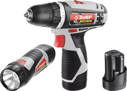 Дрель-шуруповерт 2 АКБ + фонарь ДА-12-2-Ли ФКНМ1 серия МАСТЕР купить в Магнитогорске