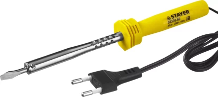 Паяльник STAYER &quot;STANDARD&quot; с пластмассовой рукояткой и долговечным жалом, 60 Вт, клин 55330-60 купить в Магнитогорске