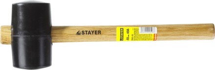 Киянка STAYER резиновая черная с деревянной ручкой, 450г 20505-65 купить в Магнитогорске