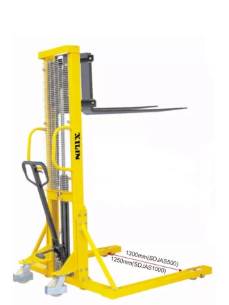 Штабелер гидравлический 0,5 т 1,6 м XILIN SDJAS500 с раздвижными вилами и расширенными опорами 1006807 купить в Магнитогорске