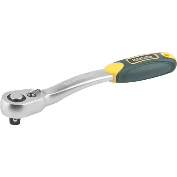 Трещотка для торцовых головок KRAFTOOL "PRO", Сr-V сталь, 72 зубца, изогнутая, 1/2" 27795-1/2_z02 купить в Магнитогорске