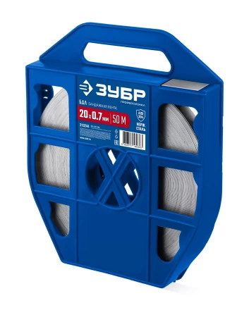 ЗУБР БДЛ 20 х 0.7 мм, 50 м, бандажная лента нержавеющая, AISI 304, Профессионал (310244) купить в Магнитогорске