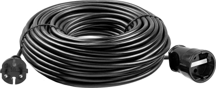 ЗУБР ПВС-207-Ш, ПВС, 2 x 0.75 мм2, 50 м, 2200 Вт, силовой удлинитель-шнур (55023-50) купить в Магнитогорске
