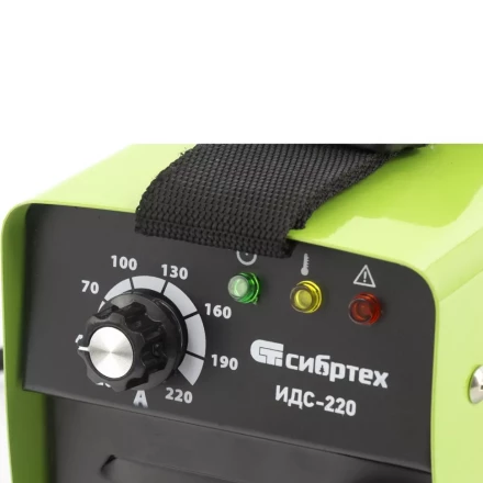 Аппарат инверторный дуговой сварки СИБРТЕХ ИДС-220 94377 купить в Магнитогорске