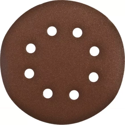 Круг шлифовальный ЗУБР &quot;СТАНДАРТ&quot; из абразивной бумаги на велкро основе, 6 отв., Р240, 150мм, 5шт 35350-150-240 купить в Магнитогорске