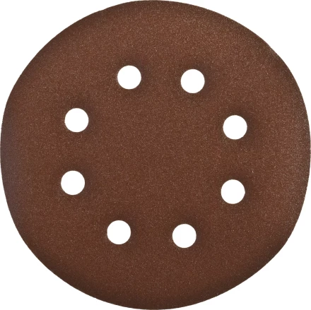 Круг шлифовальный ЗУБР &quot;СТАНДАРТ&quot; из абразивной бумаги на велкро основе, 6 отв., Р240, 150мм, 5шт 35350-150-240 купить в Магнитогорске