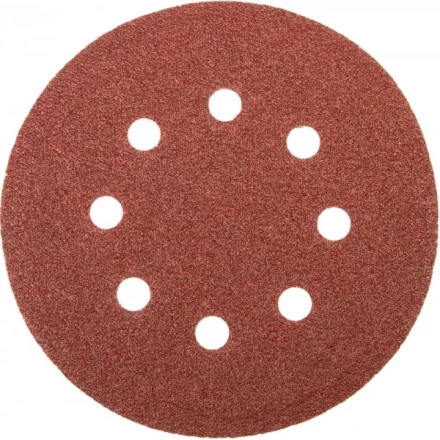 Круг шлифовальный универсальный STAYER &quot;MASTER&quot; из абразивной бумаги на велкро основе, 8 отверстий, Р40, 125мм, 5шт 35452-125-040 купить в Магнитогорске