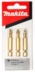 Биты Makita PZ2 50мм 3шт, алмазные (P-38679)