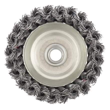 Щетка для УШМ, 150 мм, М14, &quot;чашка&quot;, крученая металлическая проволока  MATRIX 74629 купить в Магнитогорске