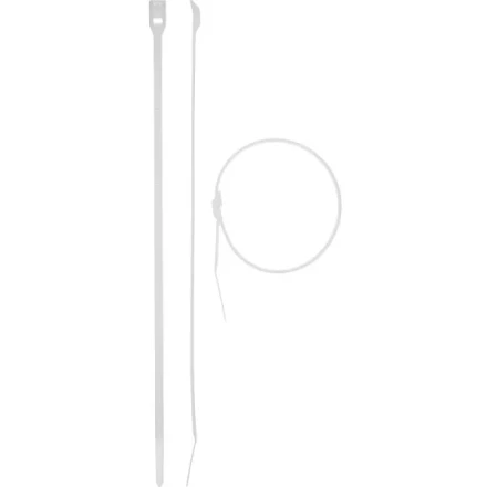 Кабельные стяжки белые КОБРА, с плоским замком, 4.6 х 255 мм, 25 шт, нейлоновые, ЗУБР 30930-46-255 купить в Магнитогорске