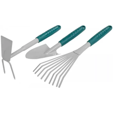 Набор RACO садовый: совок 4207-53481, мотыжка -53486, грабли веерные -53492 4225-53/477 купить в Магнитогорске