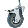 Аппаратное поворотное колесо с тормозом с болтом HITCH 50*18 резина серая SCtgb25 (SZ084828) купить в Магнитогорске