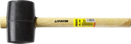 Киянка STAYER резиновая черная с деревянной ручкой, 900г 20505-90 купить в Магнитогорске
