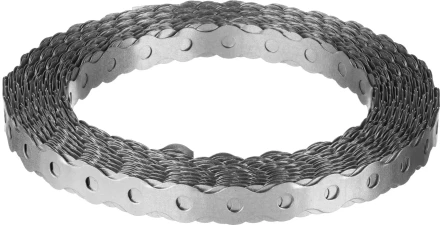 ЗУБР Волна, 17 x 0.5 мм, 25 м, цинк, перфорированная вентиляционная лента (310246-17) купить в Магнитогорске